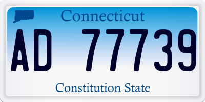 CT license plate AD77739