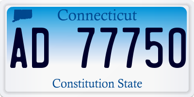 CT license plate AD77750