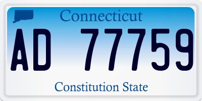 CT license plate AD77759
