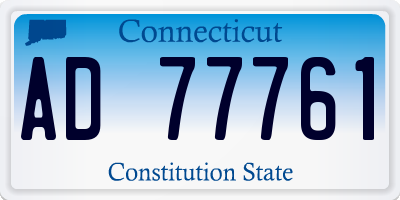 CT license plate AD77761