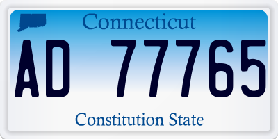 CT license plate AD77765