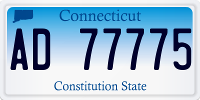 CT license plate AD77775