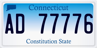 CT license plate AD77776