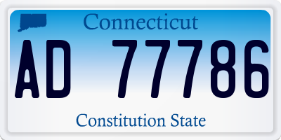 CT license plate AD77786