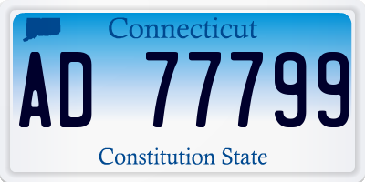 CT license plate AD77799