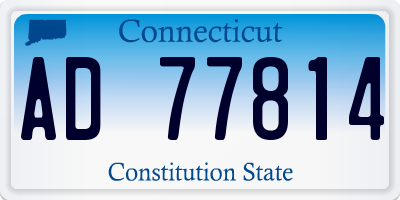 CT license plate AD77814