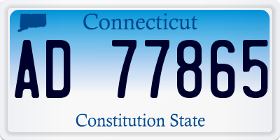 CT license plate AD77865