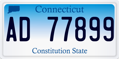 CT license plate AD77899