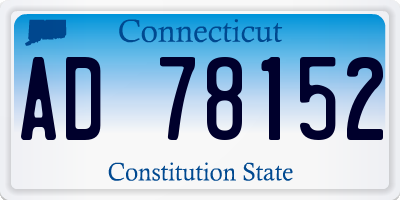 CT license plate AD78152