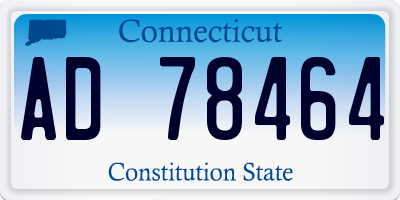 CT license plate AD78464
