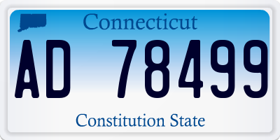 CT license plate AD78499
