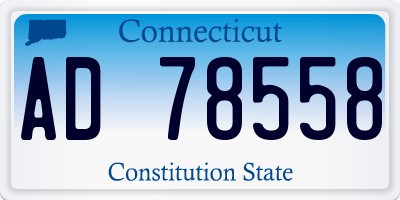 CT license plate AD78558