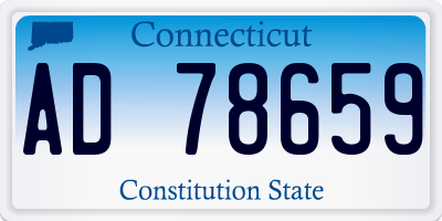 CT license plate AD78659