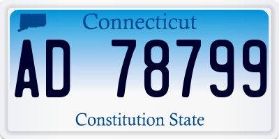 CT license plate AD78799