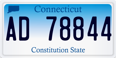 CT license plate AD78844