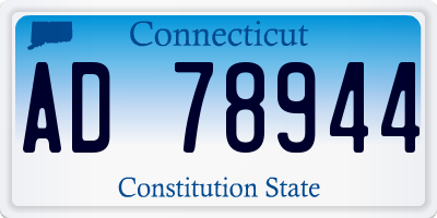 CT license plate AD78944