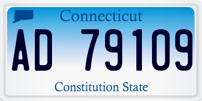 CT license plate AD79109