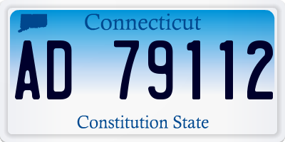 CT license plate AD79112