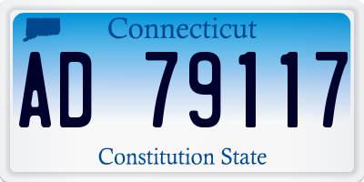 CT license plate AD79117