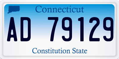 CT license plate AD79129