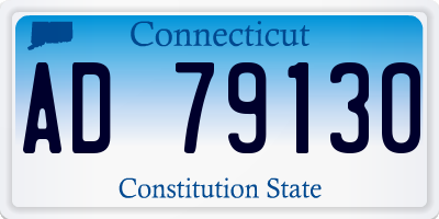 CT license plate AD79130