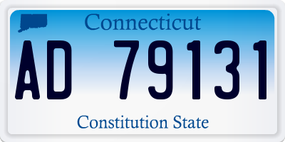 CT license plate AD79131