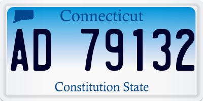 CT license plate AD79132