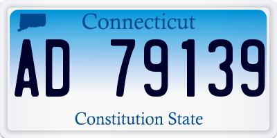 CT license plate AD79139