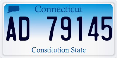 CT license plate AD79145