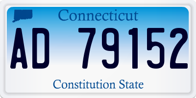 CT license plate AD79152