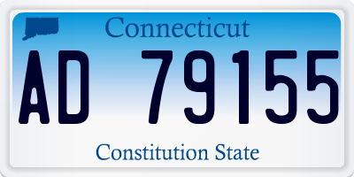 CT license plate AD79155