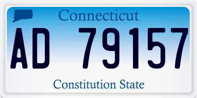 CT license plate AD79157