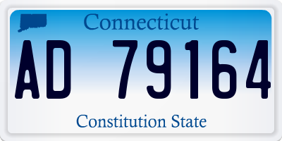 CT license plate AD79164