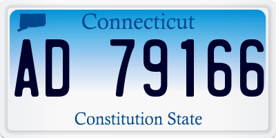 CT license plate AD79166