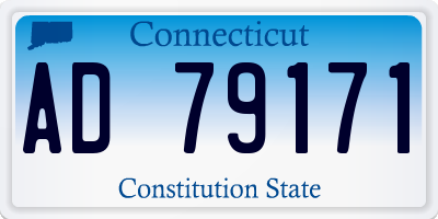 CT license plate AD79171