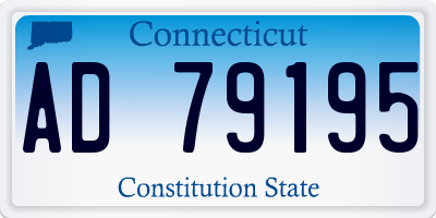 CT license plate AD79195