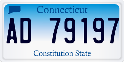 CT license plate AD79197
