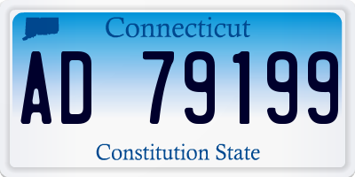CT license plate AD79199
