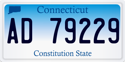 CT license plate AD79229