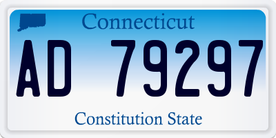 CT license plate AD79297