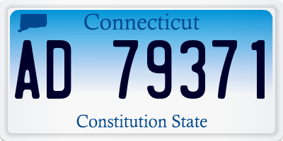 CT license plate AD79371
