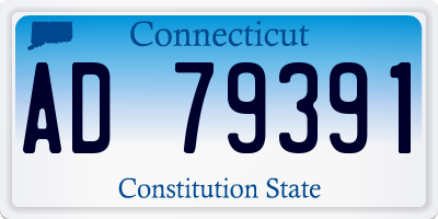 CT license plate AD79391