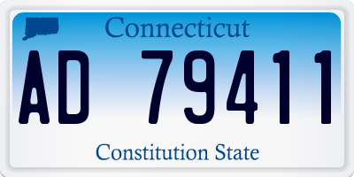 CT license plate AD79411