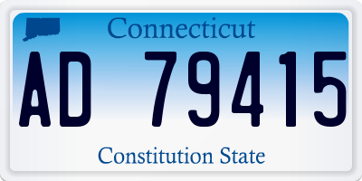 CT license plate AD79415