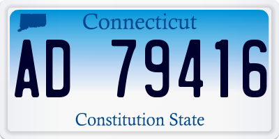 CT license plate AD79416