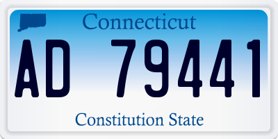 CT license plate AD79441