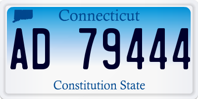 CT license plate AD79444