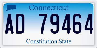 CT license plate AD79464