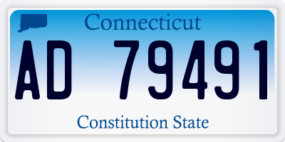 CT license plate AD79491