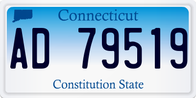 CT license plate AD79519